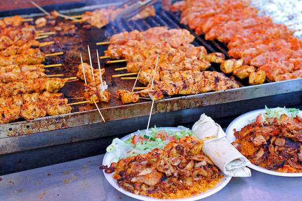 鶏の串焼き — ストック写真