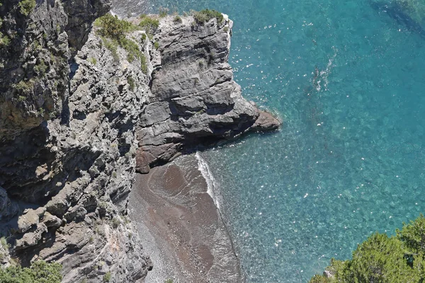 Pláž nedaleko Positano — Stock fotografie