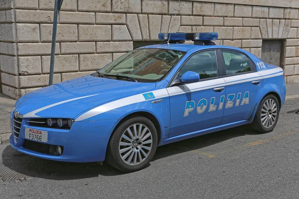 Polizeiauto Italien — Stockfoto