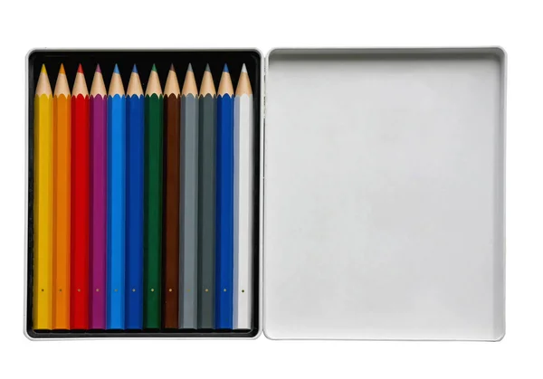 Colored Pencil Box — Stock Photo, Image