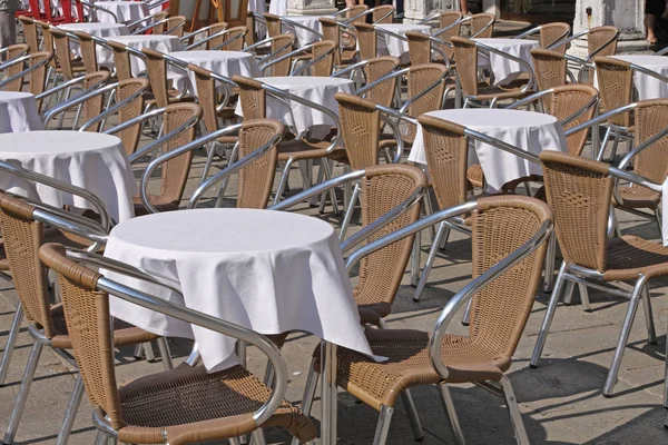 Empty Cafe Tables — Stock Photo, Image
