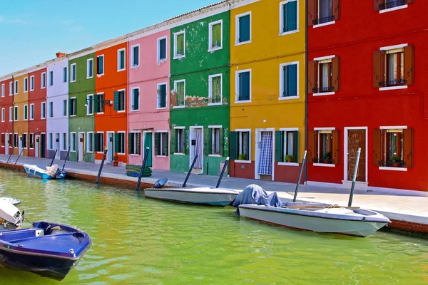 Canoská ulice Burano — Stock fotografie