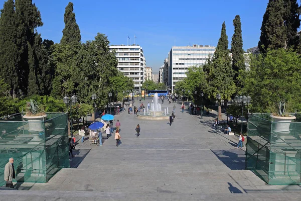 雅典宪法广场 — 图库照片