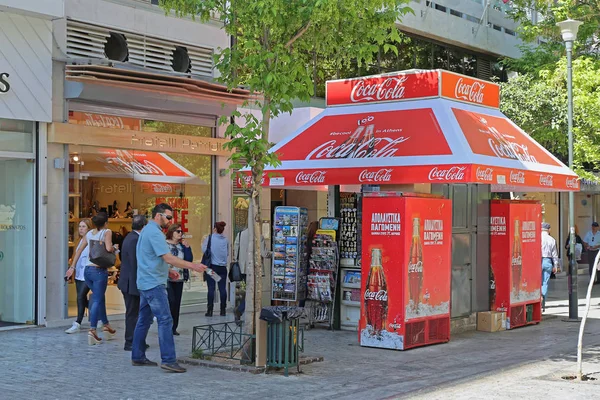 Περίπτερο της Coca cola — Φωτογραφία Αρχείου