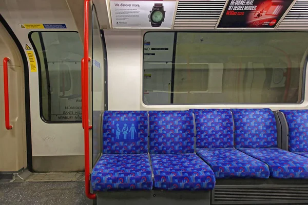 Underground Seats London — Stock Photo, Image