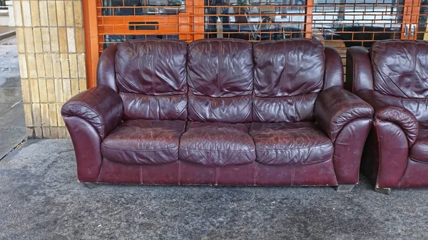 Leather Sofa — Stock Photo, Image
