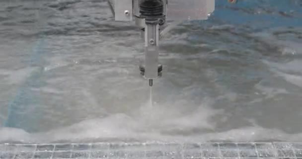 Water Straal Nozzle Druk Snijmachine Apparatuur — Stockvideo