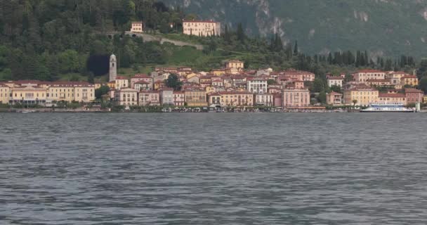 Bellagio Town Στη Λίμνη Κόμο Στην Ιταλία — Αρχείο Βίντεο