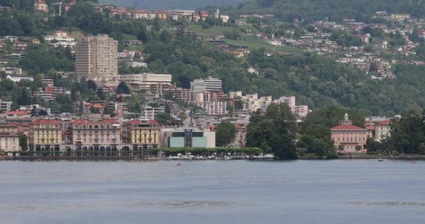 Sviçre Lugano Şehri Ticino Gölü Bölgesi — Stok video