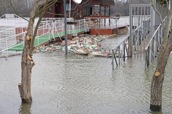 Inundaciones Río — Foto de Stock