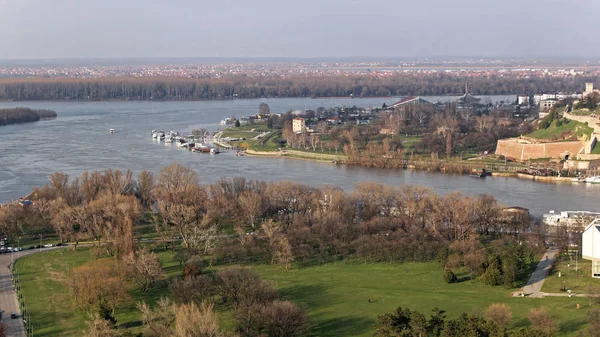 Donau och Sava skattskyldigt — Stockfoto