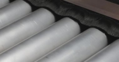 Metal Konveyör Silindirleri Üretim Nakliyat Close up