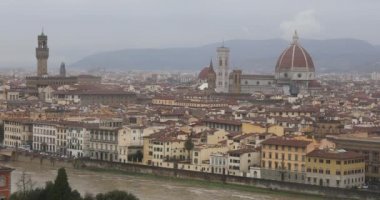 Floransa Toskana Italya kış günü Cityscape