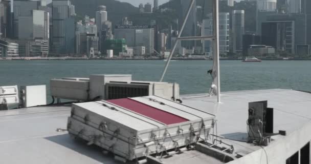 Hongkong Chiny Kwietnia 2017 Star Ferry Crossing Dzień Harbour Victoria — Wideo stockowe