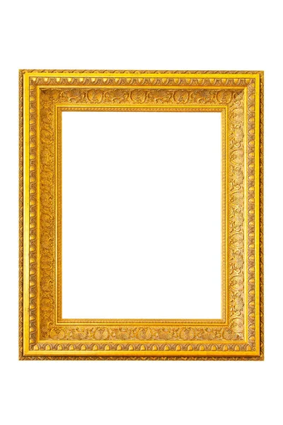 Gold frame isolated — Stock Photo, Image