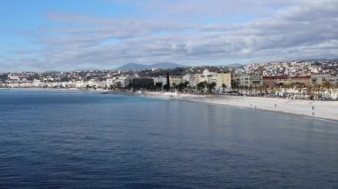 Nice Fransız Rivierası Kış Akdeniz