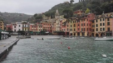 Portofino İtalya Kış Küçük Liman Limanı