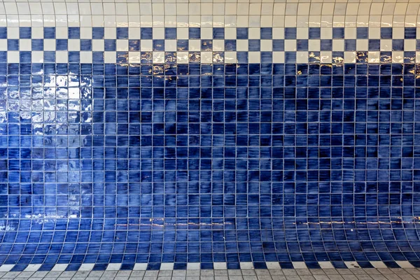 Azulejos de cuadros azules —  Fotos de Stock