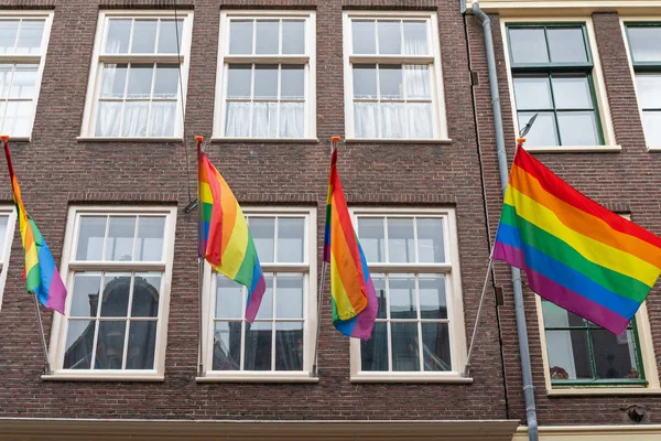 Banderas de Orgullo Arco Iris — Foto de Stock