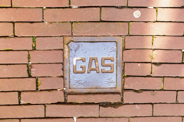 Gas tecken — Stockfoto