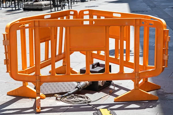 Manhole Barrier — Stock Photo, Image