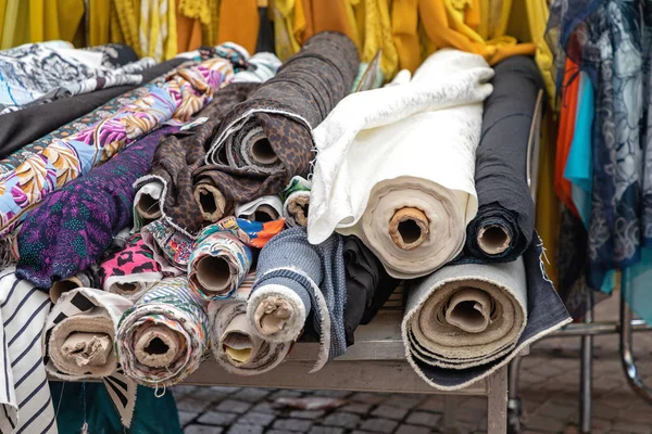 Rolos têxteis — Fotografia de Stock