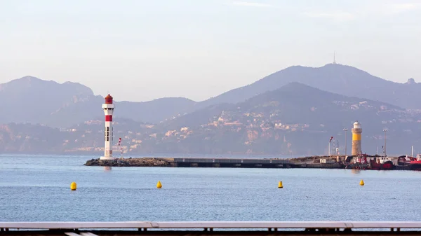 Leuchtturm Cannes Franciaország — Stock Fotó