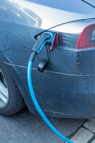 Plug in Car Charging — Stock Photo, Image