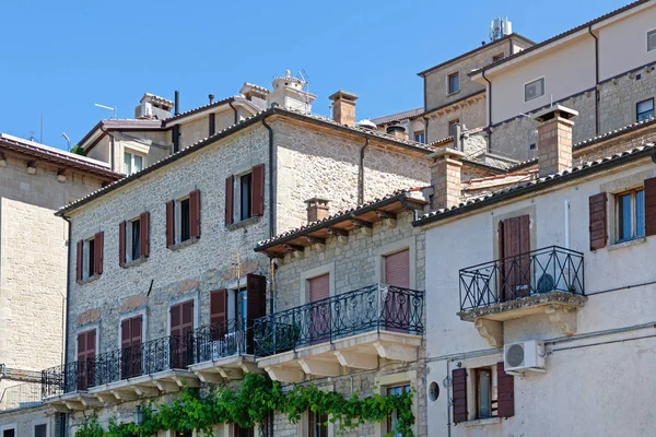 Huizen San Marino — Stockfoto