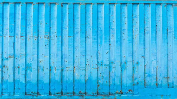 Corrugated Blue Metal — Stock Photo, Image