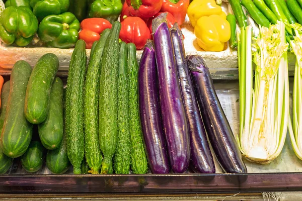 Cucumbers and Eggplants — Stock Photo, Image