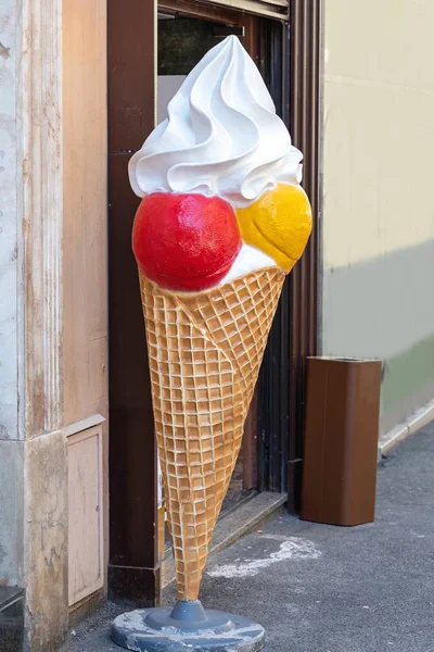 Podepsat zmrzlinu — Stock fotografie