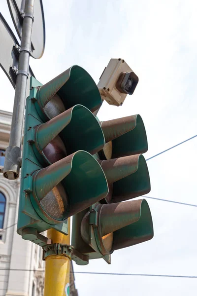 Sensor-Ampel — Stockfoto