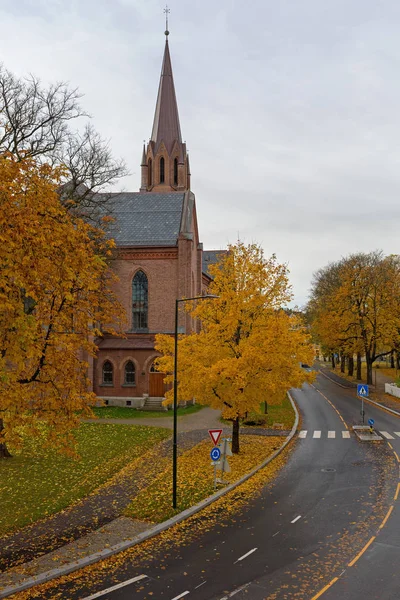 Kościół Fredrikstad — Zdjęcie stockowe