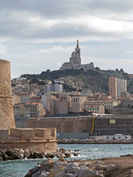 Marseille Frankrijk vanuit Port — Stockfoto