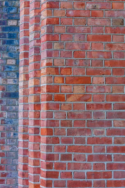 귀퉁이 벽돌 벽 — 스톡 사진