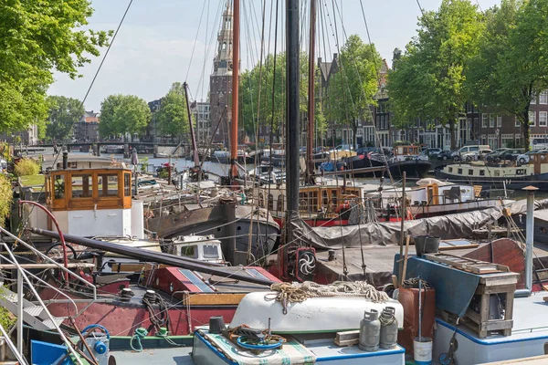 Holzboote amsterdam — Stockfoto