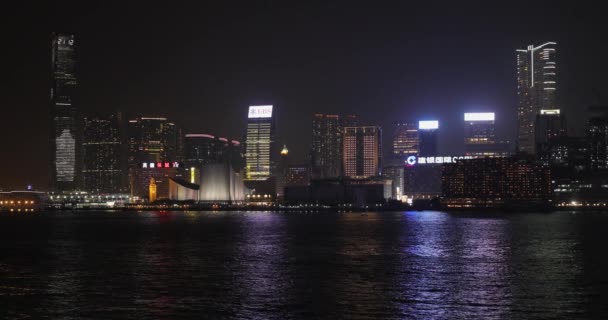Гонконг Китай Апреля 2017 Года Коулун Цим Цуй Сторона Гавани — стоковое видео
