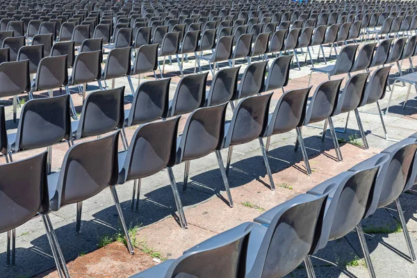 Rows Audience Chairs — ストック写真