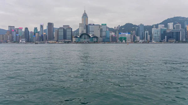 Hongkong April 2017 Berühmter Victoria Harbour Hongkong China — Stockfoto