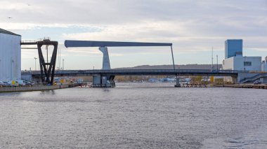 Fredrikstad Norveç 'te Köprü Çelik Patlaması Çiz
