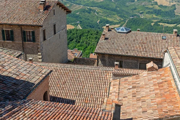 Blick Von Oben Auf San Marino Altbau — Stockfoto