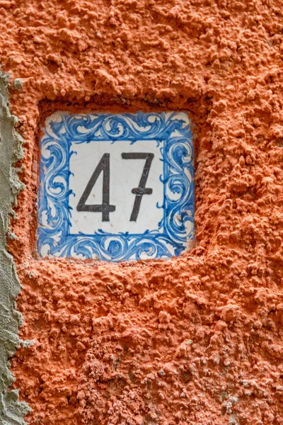 Azulejos Decorativos Home Number Portofino Italia — Foto de Stock