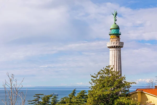 Victoria Lighhouse Gretta Hill Trieste Italy — Stock fotografie