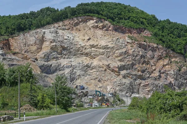 Open Pit Cave Costruzione Aggregato Materiale Miniera — Foto Stock