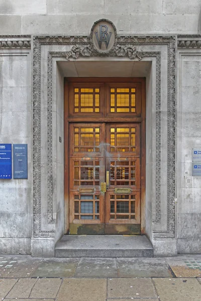 London Січня 2013 Entrance Royal Bank Scotland Mayfair Лондоні Велика — стокове фото