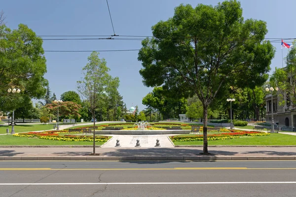 Belgrado Serbia Junio 2019 Parque Centro Ciudad Capital Belgrado Serbia — Foto de Stock