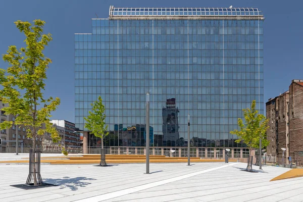 Belgrado Serbia Junio 2019 Nuevo Edificio Del Banco Nacional Serbia —  Fotos de Stock