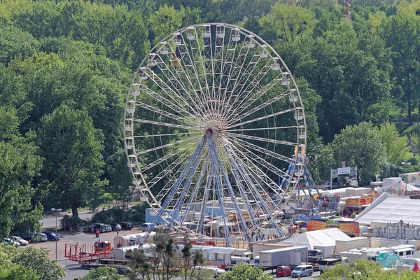 Hanover Germany May 2011 Ferris Wheel Large Marksmens Funfair Schutzenfest — 스톡 사진