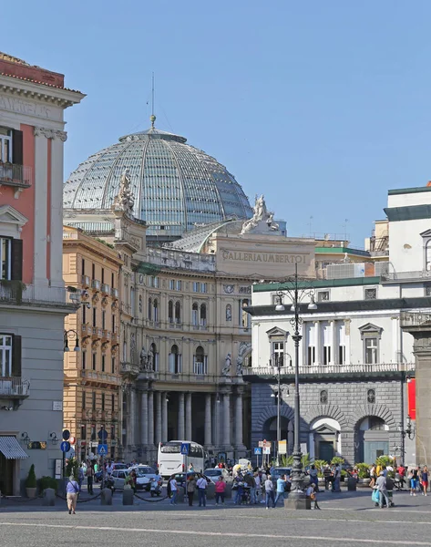 2014年6月22日 意大利那不勒斯 意大利那不勒斯的Galleria Umberto I历史购物中心大楼 — 图库照片